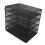 Akten-Organizer aus Metall, schwarzes Netzgitter, 6