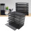 Akten-Organizer aus Metall, schwarzes Netzgitter, 11