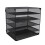 Akten-Organizer aus Metall, schwarzes Netzgitter, 2