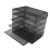 Akten-Organizer aus Metall, schwarzes Netzgitter, 4