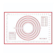 Stable Rolling Up Kneading Pad Dishwasher Safe Kitchen-Red L