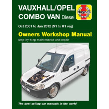 VauxhallOpel Combo Diesel Van Oct 2001 to Jan 2012 51 to 61 Haynes Rep