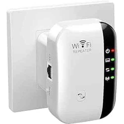 WiFi Extender 2025 Model, 3650 Sq Ft Coverage, 45Device Support, Ethernet Port, Quick Setup, Home Wireless Repeater