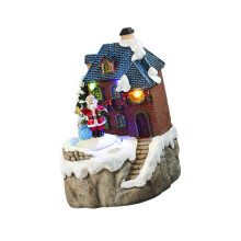 Christmas Music Box With Rotating Santa For Men Women-A