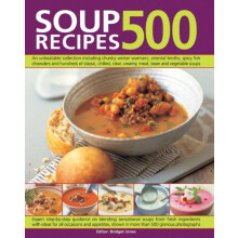 500 Soup Recipes by Bridget Jones Paperback Book