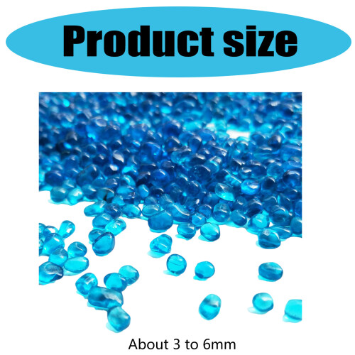 3-6mm Decorative Aquariums Bottom Beads-Royal blue is about 2