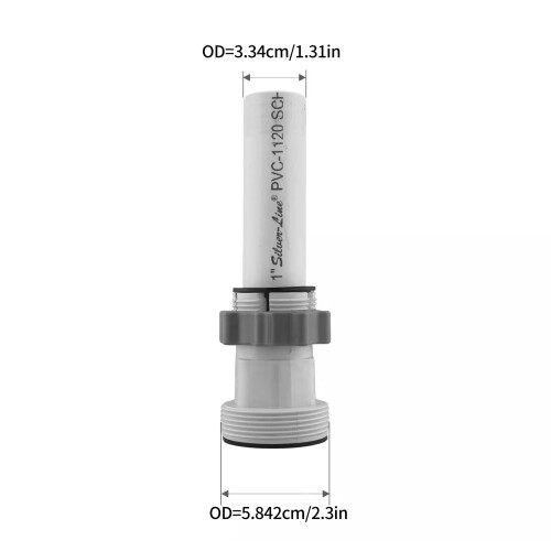 Efficient Pool Water Flows Control Plunger Valves With Adapter 2