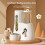 Automatic Dispensing Water Bottle And Food Holders-Blue 80ml 5