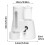Automatic Dispensing Water Bottle And Food Holders-Blue 80ml 3