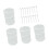 Foldable Garden Plant Protectors Metal Frame Net Plant-White 1