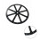 Support rotatif multifonctionnel, Base en fer solide,-9 pouces 7