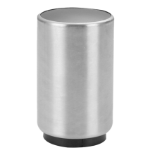 Gourmet Beverage Saver, Magnetisk Ølflaskeåbner i Rustfrit Stål Sikrer Friskhed, Automatisk Kapselfanger, Solid Sort og Generøs Sølv, Party W