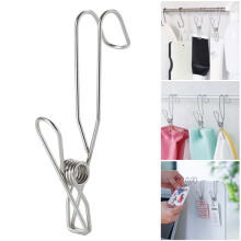 Pregadores de roupa em aço inoxidável, prendedores resistentes para lavanderia, prendedores de metal antiferrugem para jeans molhados, prendedores