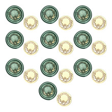 10 Pcs Brass Head Seal Stamp Mushroom Wax Seal Stamp for-zw35