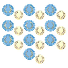 10 Pcs Leaf Wax Seal Stamp Plant Series Sealing Wax Stamp-zw28