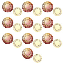 10 Pcs Plant Series Wax Seal Stamp Leaf Sealing Wax Stamp-zw46
