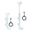 Assembled Feeding Tube Set Feeding Dish Tray Set Removable-L 2