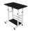 Living And Home 60*37cm Height Adjustable 2-Tier Mobile Table Overbed Desk, Black 3