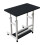 Living And Home 60*37cm Height Adjustable 2-Tier Mobile Table Overbed Desk, Black 4