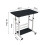 Living And Home 60*37cm Height Adjustable 2-Tier Mobile Table Overbed Desk, Black 6