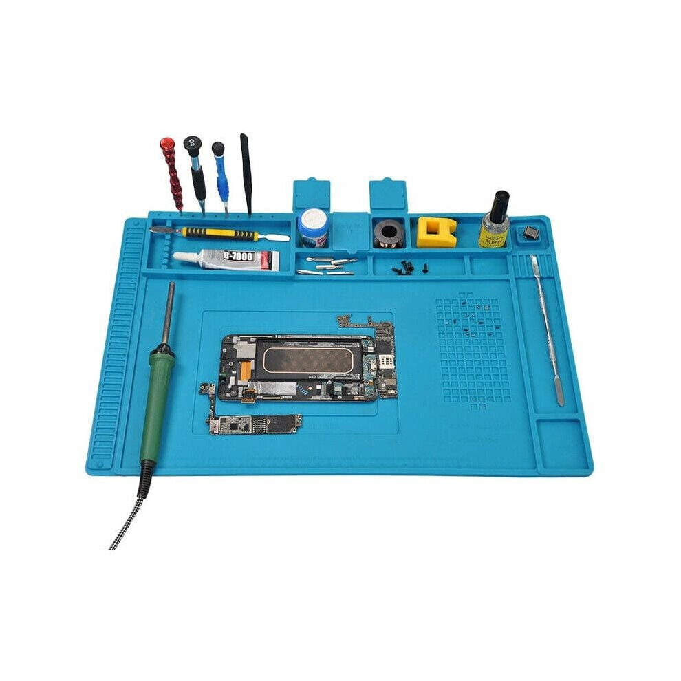 Versatile Large Silicone Soldering Mat, Anti-Static And Heat Resistant 932F For Electronics Repair, Non-Toxic And Odorless For Safe Usage 9155353818824