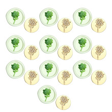 10 Pcs Mushroom Wax Seal Stamp Plant Series Sealing Wax-zw47