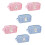 Gestreepte make-up opbergtas Multipocket-Blauwe strepen A 2