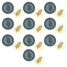 10 Pcs Mushroom Wax Seal Stamp Plant Series Sealing Wax-zw30