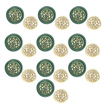 10 Pcs/Set Leaf Wax Seal Stamp for Cards Scrapbooking-zw59