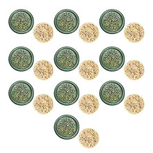 10 Pcs Leaf Sealing Wax Stamp Plant Series Wax Seal Stamp-zw57