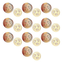 10 Pcs/Set Plant Series Wax Seal Stamp for Envelopes Cards-zw15
