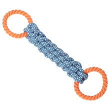Colorful Interactively Dog Chew Rope Toy Natural Cotton-Blue
