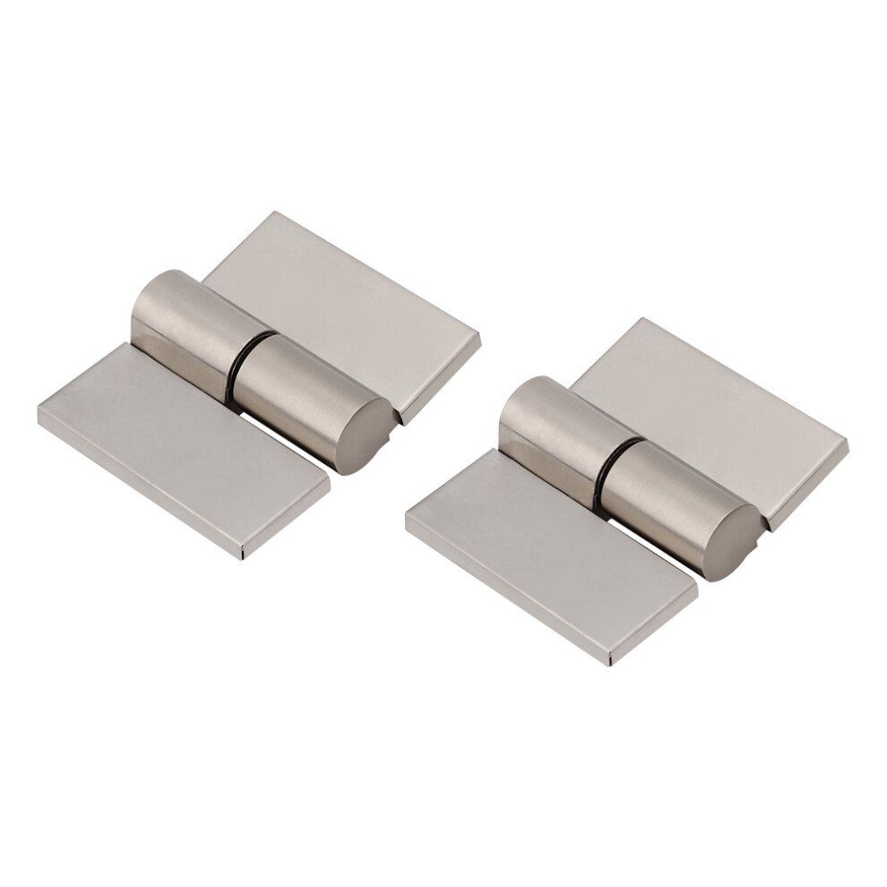 Stainless Steel Toilet Partition Hinge, Plain Bearing Smoothly Opening Action For Public Restroom, Rust Resistant Zinc Alloy Strong And Durable Clear 9060116970056