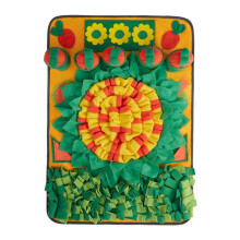 Colorful Snuffle Pad Feeding Mat Encourages Natural Foraging