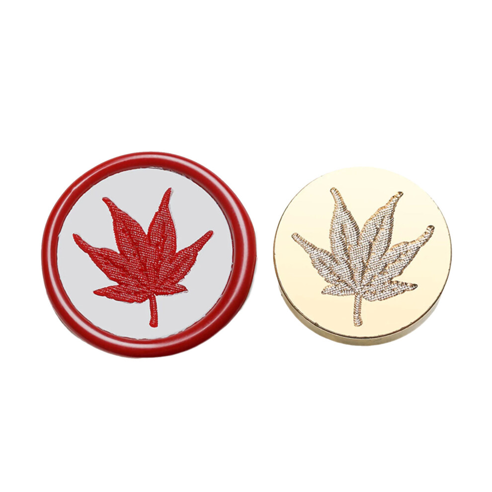 Sealing Stamp Head Wax Stamp Head Emboss Sealing-maple leaf