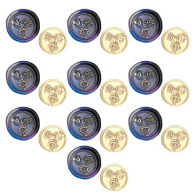 10 Pcs Leaf Wax Seal Stamp Plant Series Sealing Wax Stamp-zw10