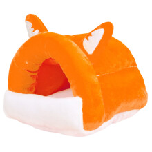Warm Plush Hamster Sleep Bed Resting Bed House for- Fox L