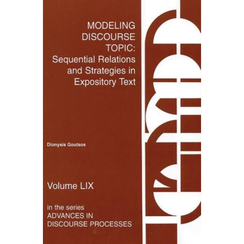 Modeling Discourse Topic Paperback Book