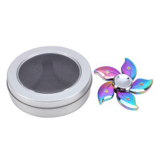 Leichte, tragbare Spinner, 1 Stück, leuchtende Farben, Fidget-Spielzeug für Kinder und Erwachsene zur Stressbewältigung, kompakte Größe,