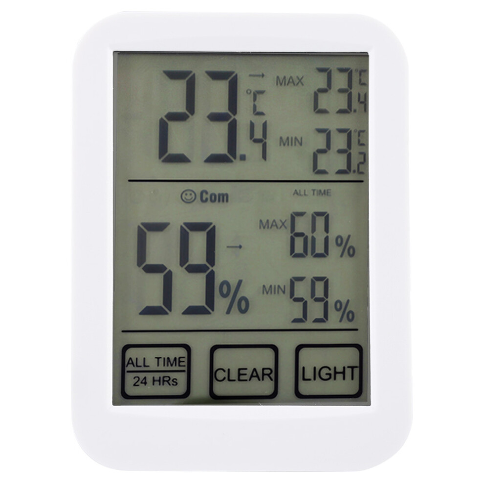 Indoor Hygrometer Thermometer, Comfort Level Indicator for Baby Room and Terrarium