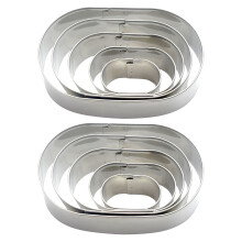 2 Sets Koekjesvormen: Mini Donut Ring en Banketvormen