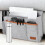 Bedside Storage Bag Bedside Storage Organizer Multifunctional Magazine Rack Bottle Holder Light Grey 3