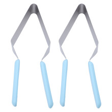 2Pcs Stainless Steel Cake Cutter With Non-Slip Handle
