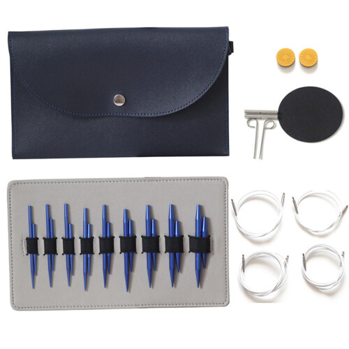 9Pairs 3.0mm-6.0mm Aluminum Interchangeable Circular Knitting