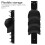 Black Plastic Wall Mount Baseball Cap Holder Organizer for Home 10