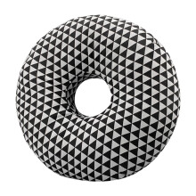 Ear Piercing Recovery Pillow Orthopedic-Black and white tria