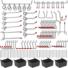 Multipurpose 114pcs Pegboard Hook Set for Organizing Tool