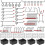 Multipurpose 114pcs Pegboard Hook Set for Organizing Tool 1