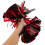 2 Pièces Pompons Métallisés Noir Pour Équipe De Danse 4