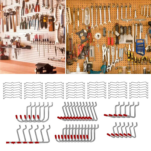 Multipurpose 114pcs Pegboard Hook Set for Organizing Tool 1